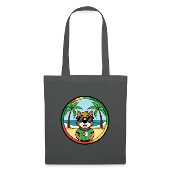 Portuguese Watchdog Breed Cartoon Sunglasses Beach - Tote Bag - graphite grey - Front