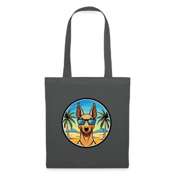 Pharaoh Hound Dog Breed Cartoon Sunglasses Beach - Tote Bag - graphite grey - Front