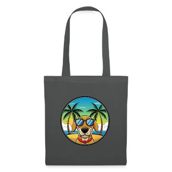 Transsilvanischer Windhund Rasse Cartoon Sonnenbrille - Stoffbeutel - Graphite - Vorne