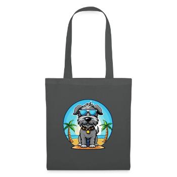 Kerry Blue Terrier Hunderasse Cartoon Sonnenbrille - Stoffbeutel - Graphite - Vorne