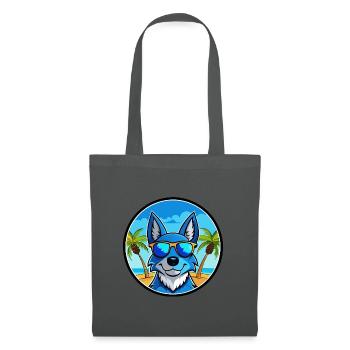 Blue Heeler Hunderasse Cartoon Sonnenbrille Strand - Stoffbeutel - Graphite - Vorne