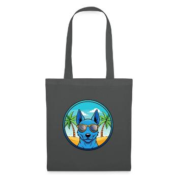 Lunettes de soleil de dessin animé Blue Thai Ridgeback Dog Breed - Sac en tissu - gris graphite - Devant