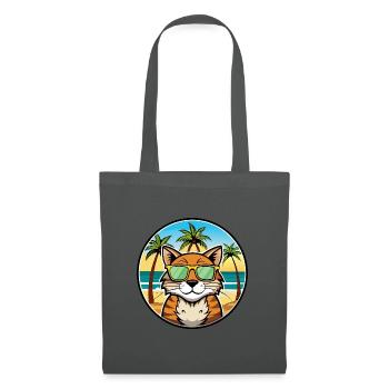 California Spangled Cat Breed Cartoon Sunglasses - Tote Bag - graphite grey - Front
