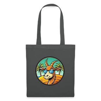 Antelope Funny Cartoon Summer Beach Sunglasses - Tote Bag - graphite grey - Front