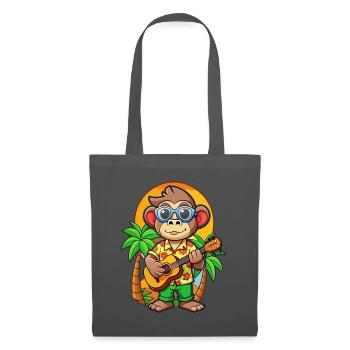 Lunettes de soleil de plage d’été de dessin animé de singe drôle - Sac en tissu - gris graphite - Devant