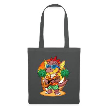Lunettes de soleil de plage d’été de dessin animé de dragon drôle - Sac en tissu - gris graphite - Devant