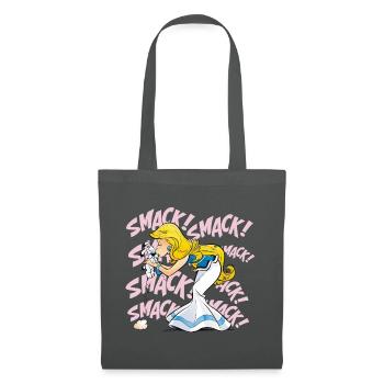 Asterix & Obelix - Falbala with Idefix - Tote Bag - graphite grey - Front