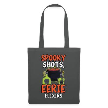 Spooky Shots Unheimliche Elixiere Barkeeper Hallow - Stoffbeutel - Graphite - Vorne