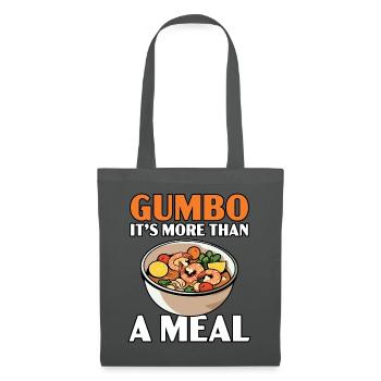 Gumbo-Liebhaber Foodie Louisiana Essen Cajun-Küche - Stoffbeutel - Graphite - Vorne