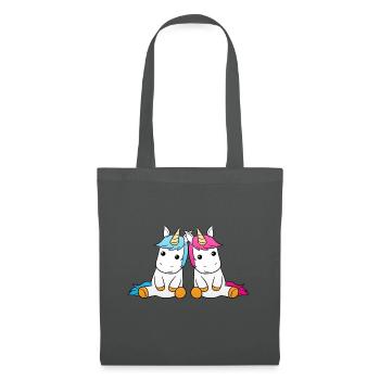 Best Friends Unicorn - Stoffbeutel - Graphite - Vorne