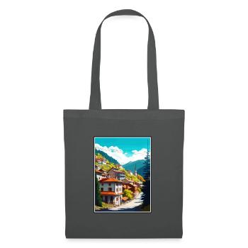Artvin Türkei Vintage Reiseposter WPA Souvenir - Stoffbeutel - Graphite - Vorne
