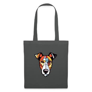 Chilenischer Foxterrier Hunderasse buntes Aquarell - Stoffbeutel - Graphite - Vorne