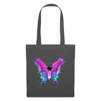 Schmetterling Aquarell  - Stoffbeutel - Graphite - Vorne