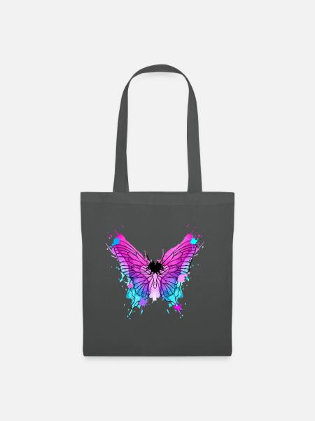 Schmetterling Aquarell - Stoffbeutel - Graphite