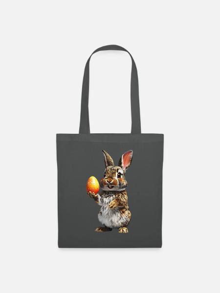 Hase - Stoffbeutel - Graphite