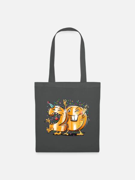 20. Geburtstag - Stoffbeutel - Graphite
