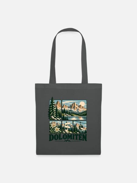Dolomiten Alpine Adventure - Stoffbeutel - Graphite
