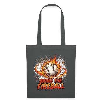 Bring The Fireball T-Shirt – Oktober-Baseballspiel - Stoffbeutel - Graphite - Vorne