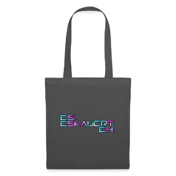 Neon Eskalert Signage - Stoffbeutel - Graphite - Vorne