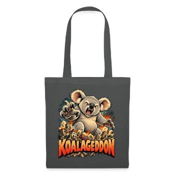 Wütende Koala Kaiju Stadt Zerstörung Tierkunst - Stoffbeutel - Graphite - Vorne