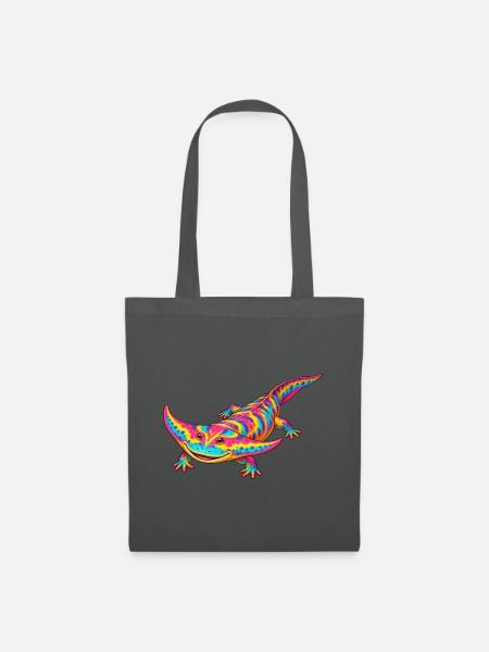 Regenbogen Diplocaulus Strahlen - Stoffbeutel - Graphite