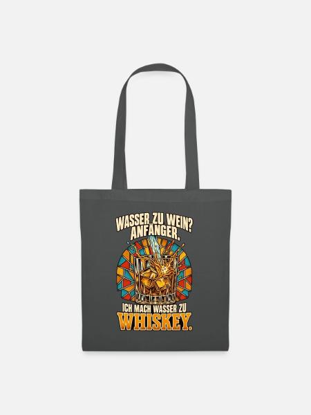 Wasser zu Whiskey Anfänger - Stoffbeutel - Graphite