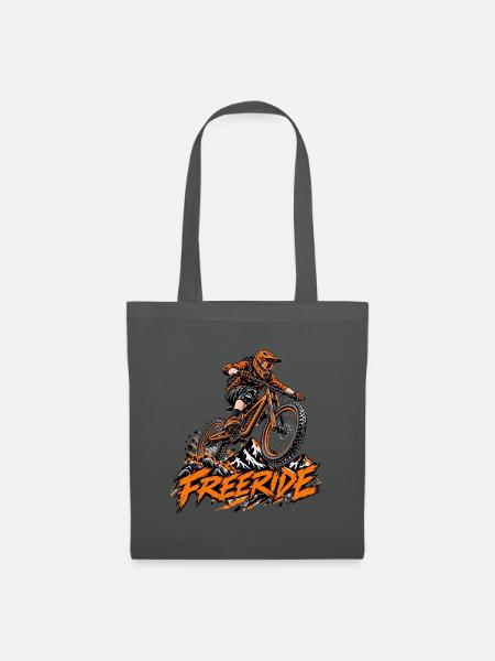 Freeride Mountain MTB Graphic - Stoffbeutel - Graphite