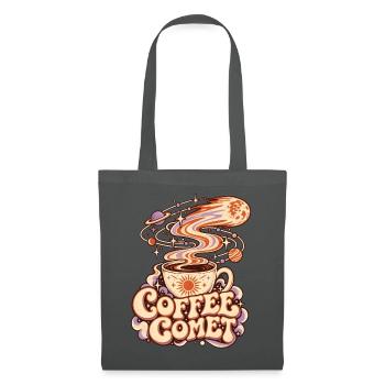 Kaffeekomet Kosmos-Illustration - Stoffbeutel - Graphite - Vorne