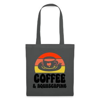 Aquarist Kaffee Aquascaping Retro - Stoffbeutel - Graphite - Vorne