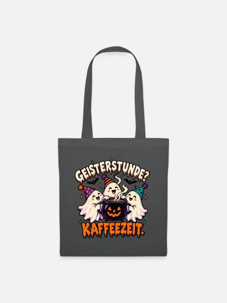 Geisterstunde Kaffeezauber - Stoffbeutel - Graphite