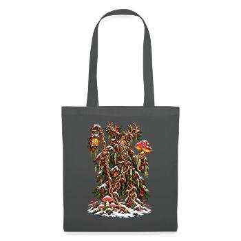 Leshy – Slawischer Weihnachtswaldgeist - Stoffbeutel - Graphite - Vorne