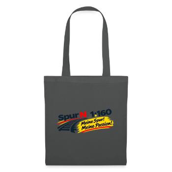 Spur N 1:160 / Meine Spur! - Meine Passion! - Stoffbeutel - Graphite - Vorne