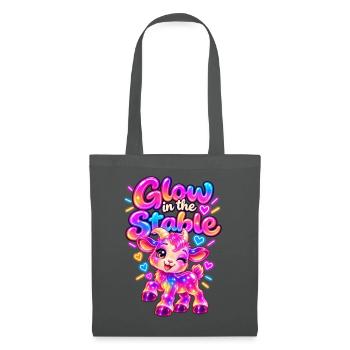 Glow im Stall Neon-Pony - Stoffbeutel - Graphite - Vorne