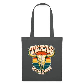 Texas Retro Sonnenuntergang - Stoffbeutel - Graphite - Vorne