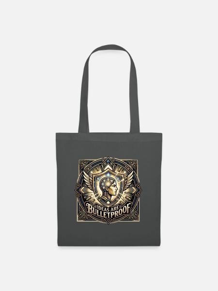 Ideas_are_Bulletproof_-_Art_Deco - Stoffbeutel - Graphite