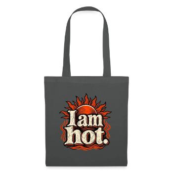 I am hot Sunburst Tee - Stoffbeutel - Graphite - Vorne