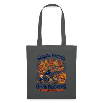 Warsaw Masovia Chopin Piano Geeks Oct - Stoffbeutel - Graphite - Vorne