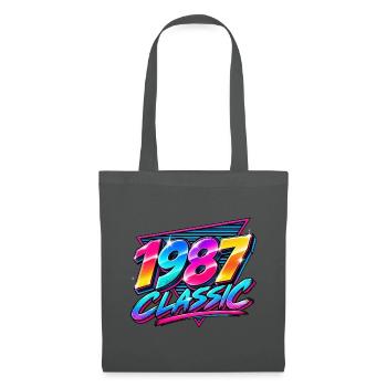 1987 Classic Neon Retro - Stoffbeutel - Graphite - Vorne