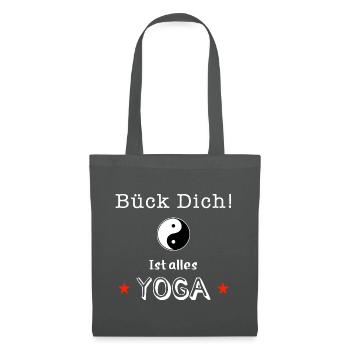 bueck dich yoga - Stoffbeutel - Graphite - Vorne