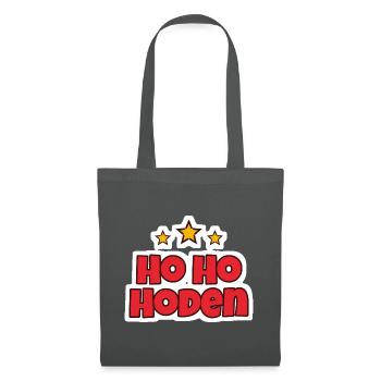 Ho Ho Hoden Weihnachtssticker - Stoffbeutel - Graphite - Vorne