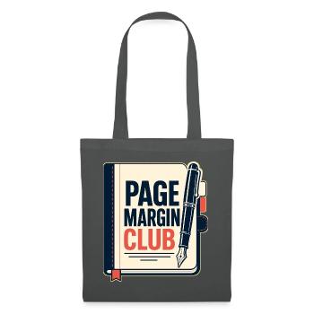 PAGE MARGIN CLUB Computer - Stoffbeutel - Graphite - Vorne