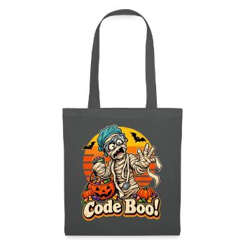 Halloween Mumienarzt Code Boo Notfall - Stoffbeutel - Graphite - Vorne