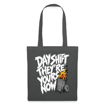 Day Shift Handoff Pflegekraft Nachtschit - Stoffbeutel - Graphite - Vorne