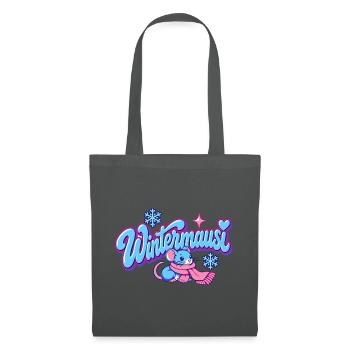 Wintermausi Y2K - Stoffbeutel - Graphite - Vorne