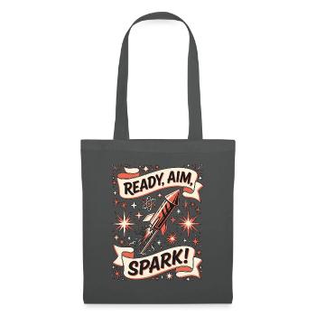 Silvester Rakete Spark - Stoffbeutel - Graphite - Vorne