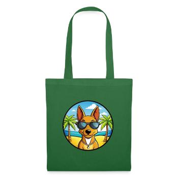 Cirneco Dell Etna Hunderasse Cartoon Sonnenbrille Strand - Stoffbeutel - Fichte - Vorne