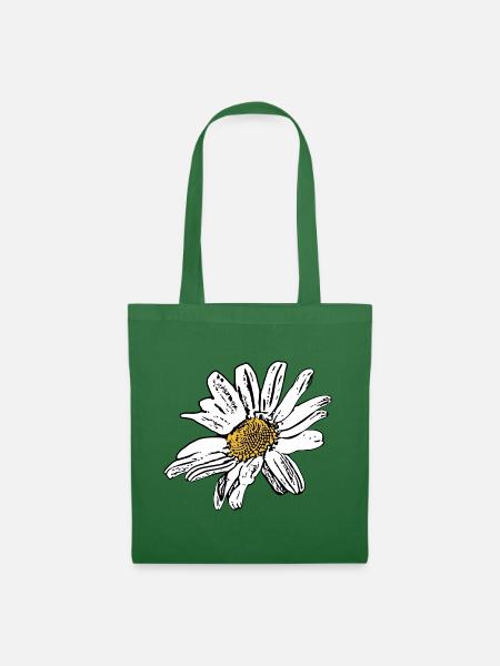Retro Gänseblümchen Blume Weihnachts Geschenk - Stoffbeutel - Fichte