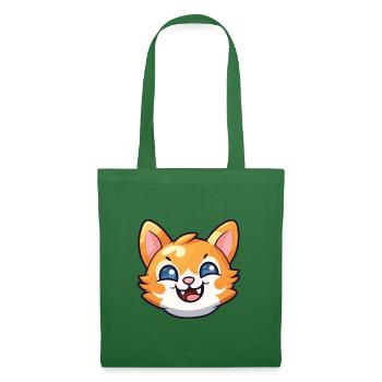 Bambino Katze Cartoon Aquarell Illustration - Stoffbeutel - Fichte - Vorne