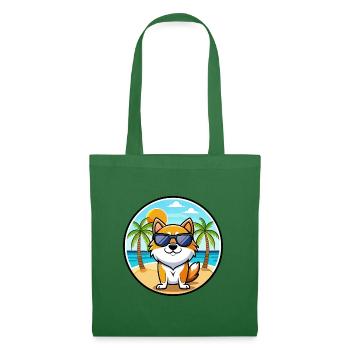 Hokkaido Hunderasse Cartoon Sonnenbrille Strand - Stoffbeutel - Fichte - Vorne