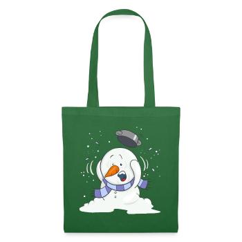 Snowsey, der kleine Schneemann, voll erschrocken. - Stoffbeutel - Fichte - Vorne